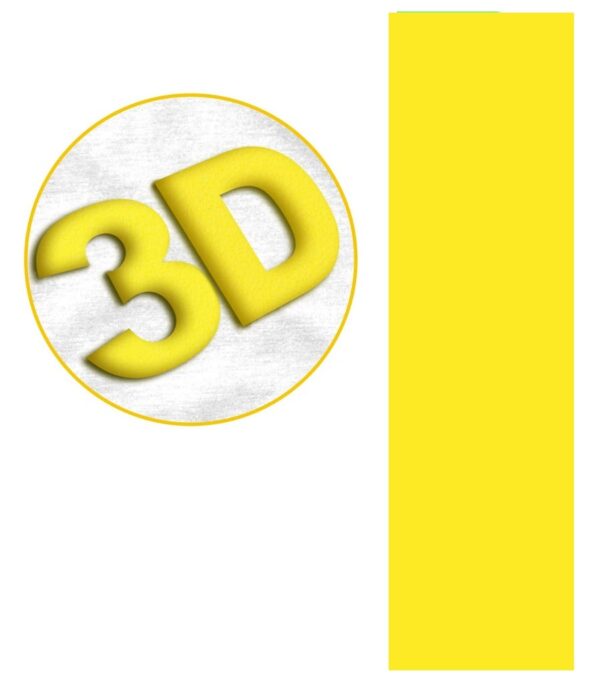 VINILE TERMOADESIVO 3D giallo