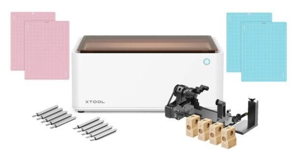 XTool M1 Macchina a Taglio Laser e Plotter da Taglio + Accessorio Rotante per Oggetti Cilindrici - immagine 2