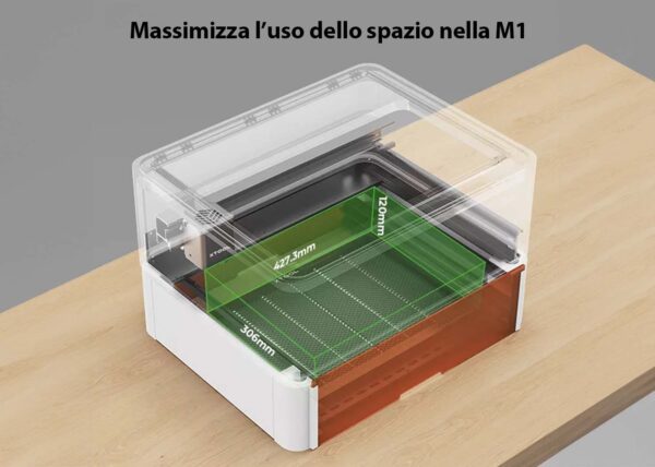 XTool M1 Rialzo e Base con Pannello a Nido d’Ape per Macchina a Taglio Laser M1 - immagine 5